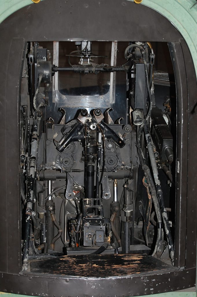 inside of the rear turret